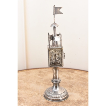 Srebrna Balsaminka Wieżyczkowa Żydowska - Srebro 84 Ażurowa