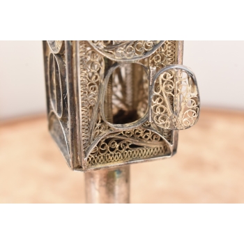 Srebrna Balsaminka Wieżyczkowa Żydowska - Srebro 84 Ażurowa