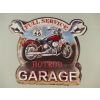 BLASZANY SZYLD - HOT ROAD GARAGE 60X49cm motor