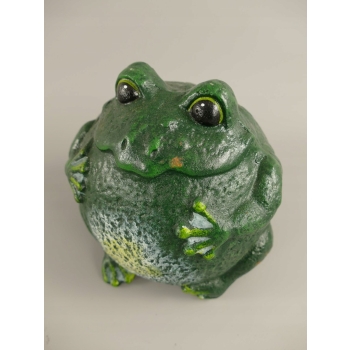 PĘKATA ŻELIWNA GRUBA ŻABA 20CM NA SZCZĘŚCIE FROG