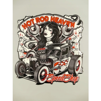 BLASZANY SZYLD - HOT ROD HEAVEN SPEED SHOP