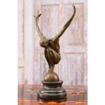 Pływak Nurek - Prezent Vintage - Figura rzeźba z brązu - Unikat