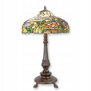 Lampa Witrażowa Styl Tiffany witraż 69CM ROŚLINY