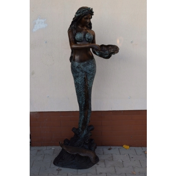 SYRENKA fontanna Z BRĄZU - SYRENA - FIGURA 180cm