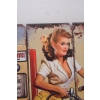 DREWNIANY SZYLD - ROUTE 66 LASKA MOTOR 70X50CM