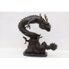 GROŹNY SMOK DRAGON - PRZEPIĘKNA FIGURA Z BRĄZU