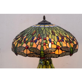 Lampa Witrażowa Styl Tiffany Glass witraż ZIELONA