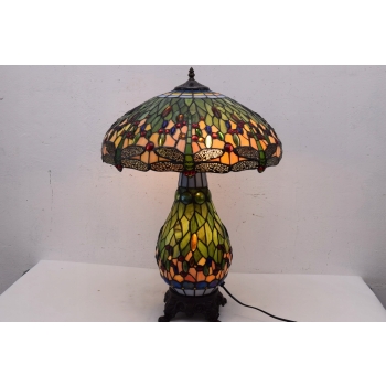 Lampa Witrażowa Styl Tiffany Glass witraż ZIELONA