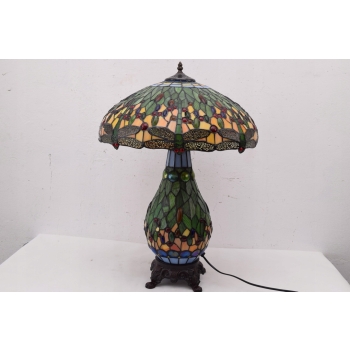 Lampa Witrażowa Styl Tiffany Glass witraż ZIELONA