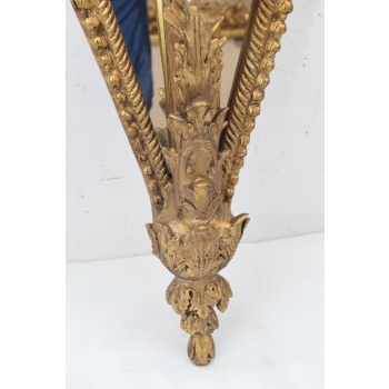 ŚWIECZNIK KONSOLA kinkiet + lustro RZEŹBA SECESJA