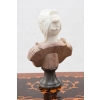 Marmurowa figura - popiersie kobiety - SECESJA