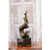 Akt Męski Tancerz Modernistyczna - Figura z brązu