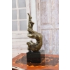 Akt Męski Tancerz Modernistyczna - Figura z brązu