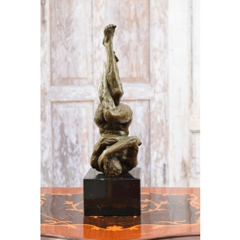 Akt Męski Tancerz Modernistyczna - Figura z brązu