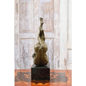 Akt Męski Tancerz Modernistyczna - Figura z brązu