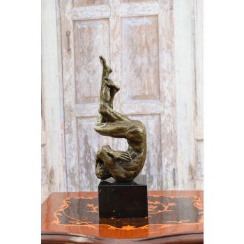Akt Męski Tancerz Modernistyczna - Figura z brązu