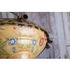 Koszyk Patera w kwiaty Vintage Porcelana + Brąz