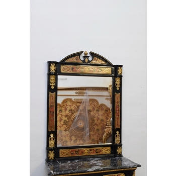BOULLE KOMODA Z LUSTREM LUSTRO, SZAFA - UNIKAT