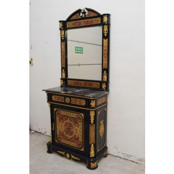 BOULLE KOMODA Z LUSTREM LUSTRO, SZAFA - UNIKAT