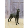 Pies Doberman - Patynowana Figura Rzeźba z Brązu - Unikat