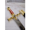 Miecz krzyżacki - prezent - mini szabla - przecinak do listów 53 cm