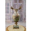 Francuski Wazon Amfora - Ważki Ważka - Porcelana + Brąz Sygnowany