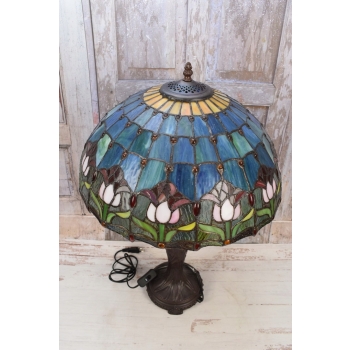 Lampa Witrażowa Tiffany witraż 60CM Mozaika - Szklana Lampka - Tulipany
