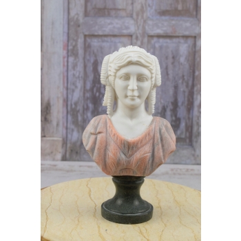 Marmurowa Figura -Popiersie Kobiety Art Deco - Mitologia Grecka - Unikat