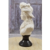 Popiersie Arystokratki - Marmurowa Figura - Dama Kameliowa w Kapeluszu