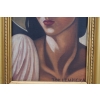 TAMARA De Łempicka - Portret Kobiety - Art Deco - Stary Obraz Olejny