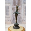Tancerka Baletnica na Marmurze - Figura Rzeźba z Brązu Sygn, MILO