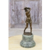 Golfistka Golf - Figura z Brązu Rzeźba Posąg - Prezent Golf