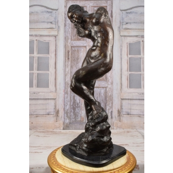 Auguste Rodin Ewa - Posąg Akt Kobiety - Sygn - Rzeźba Figura z Brązu