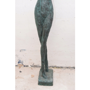 Akt Kobiety - Brąz Patynowany - Secesja - Goła Kobieta Figura z Brązu 160cm