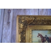 Francuski Arystokratka przy Koniu - Koń - Obraz Olejny - Piękna Rama