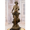 A. Moreau - Kobieta Dziewczyna z Kwiatami - Secesja - Figura Rzeźba z Brązu