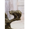 Milo - Rodzina Niedźwiedzi na Drzewie Niedźwiedź- Figura Rzeźba z Brązu