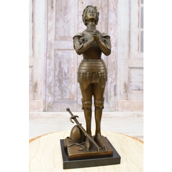Rzeźba Joanna d'Arc - Dziewica Orleańska - Figura Rzeźba z Brązu