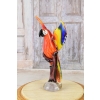 Szkło Murano Style - Kolorowa Papuga Ptak Figura