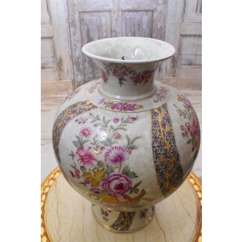 Porcelanowy Malowany Wazon w Kwiaty - Secesja - Sygnowany