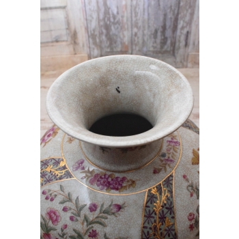 Porcelanowy Malowany Wazon w Kwiaty - Secesja - Sygnowany