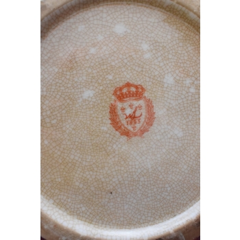 Porcelanowy Malowany Wazon w Kwiaty - Secesja - Sygnowany
