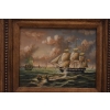 Statek na Morzu - Żaglowiec - Marynistyka - Obraz Olejny - Złota Rama