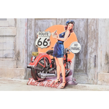 BLASZANY SZYLD - THAT'S THE TICKET - policja Laska