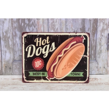 BLASZANY SZYLD - HOT DOGS - Najlepsze Hot Dogi
