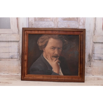 Wojciech Kossak - MĄŻ STANU PORTRET Ignacy Jan Paderewski - Stary Obraz