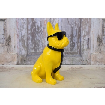 KOLOROWY Pies Buldog - GRAFFITI - NOWOCZESNA FIGURA Dekoracja Prezent