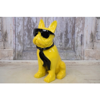 KOLOROWY Pies Buldog - GRAFFITI - NOWOCZESNA FIGURA Dekoracja Prezent