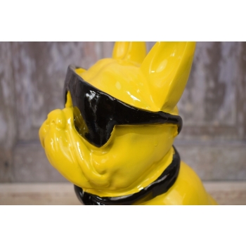 KOLOROWY Pies Buldog - GRAFFITI - NOWOCZESNA FIGURA Dekoracja Prezent