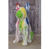 KOLOROWY Pies Buldog - GRAFFITI - NOWOCZESNA FIGURA - Dekoracja